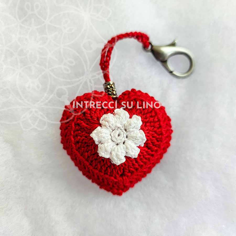 Come Fare Un Portachiavi Cuore A Uncinetto