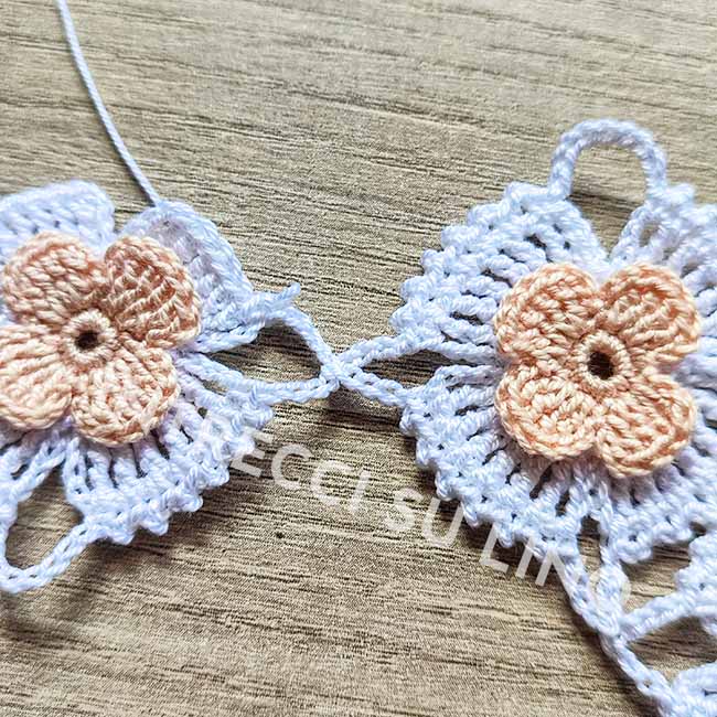 Come Fare Il Pizzo Quadretti Con Fiori A Uncinetto - parte 2